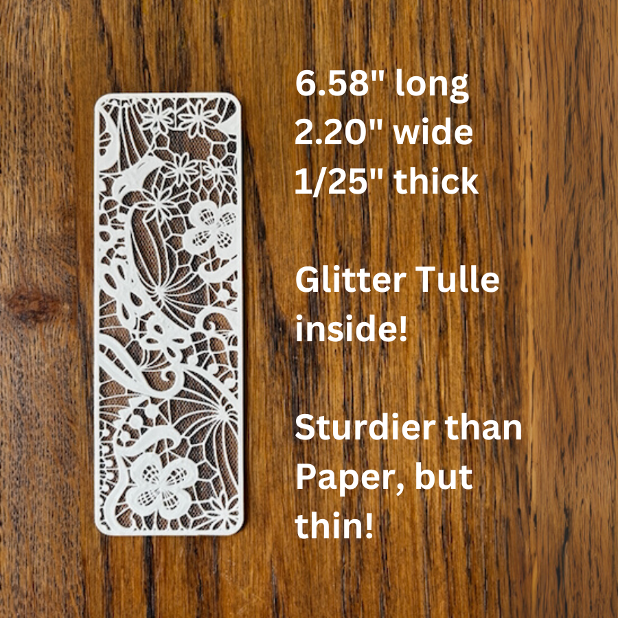 Lace Butterfly 3D Printed Bookmark