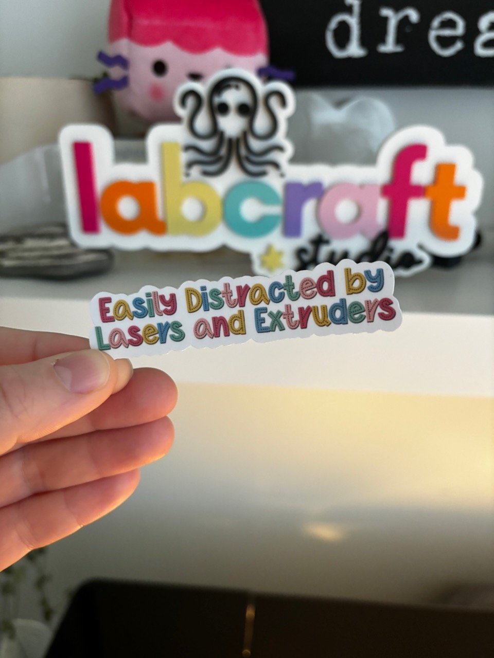 Easily Distracted Sticker