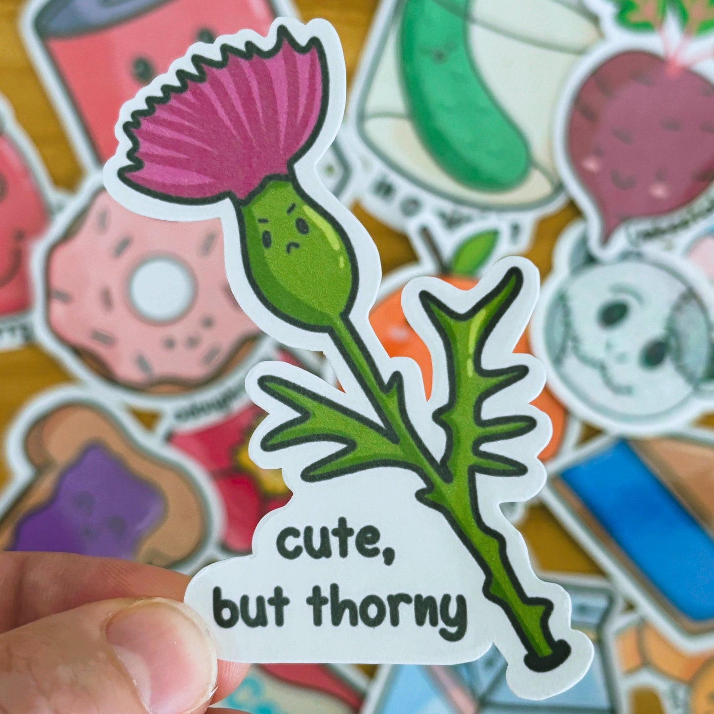 Cute, But Thorny Sticker
