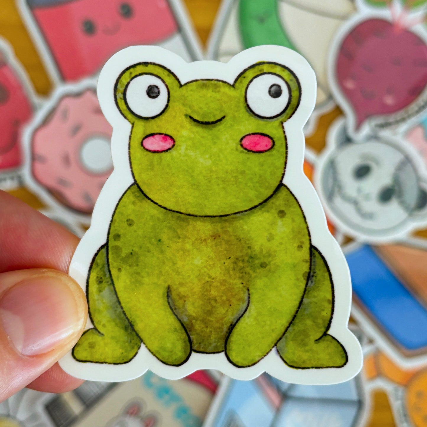 Watercolor Froggie Sticker