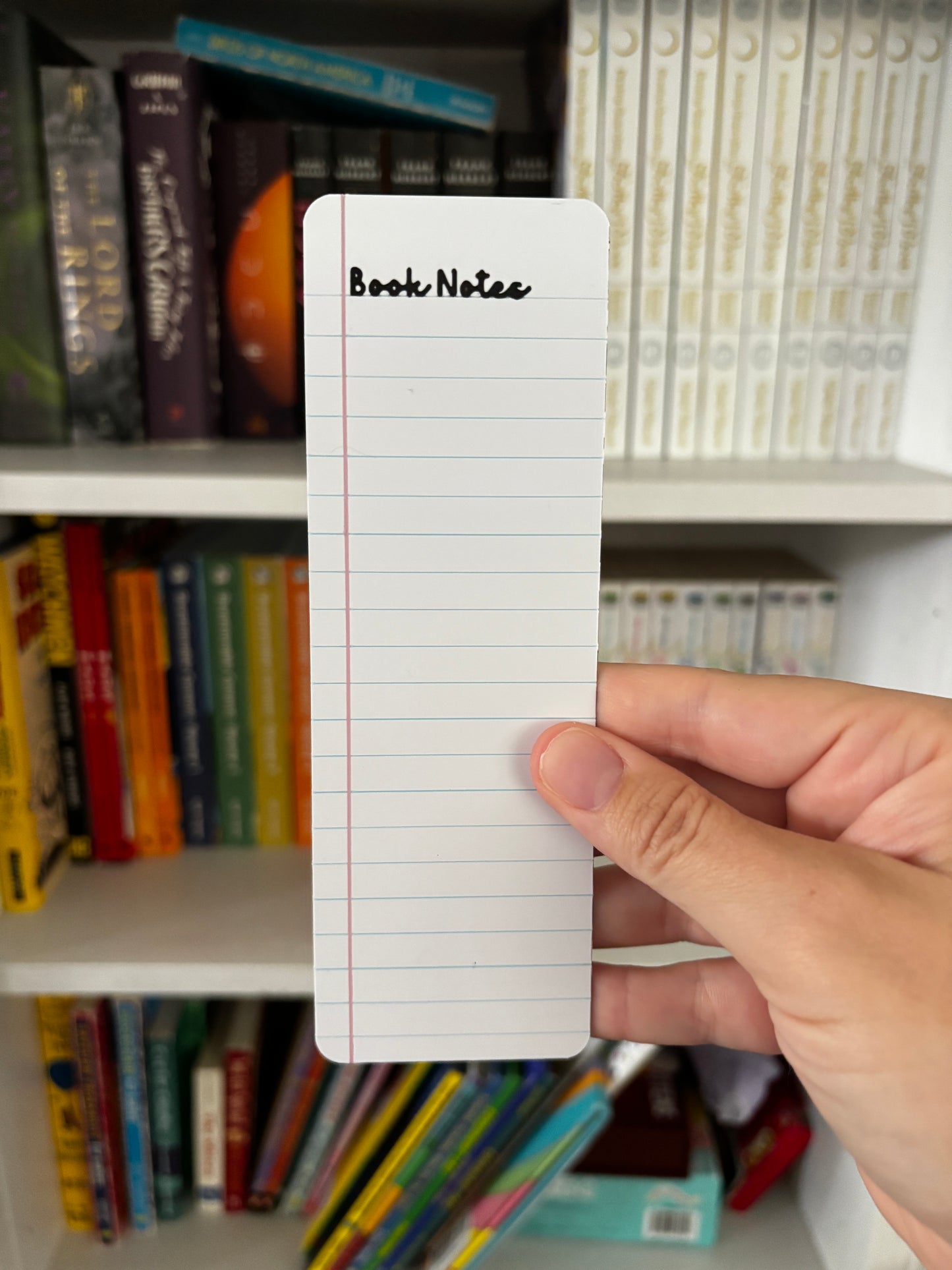 Composition Notebook Double Sided 3D Printed Bookmark
