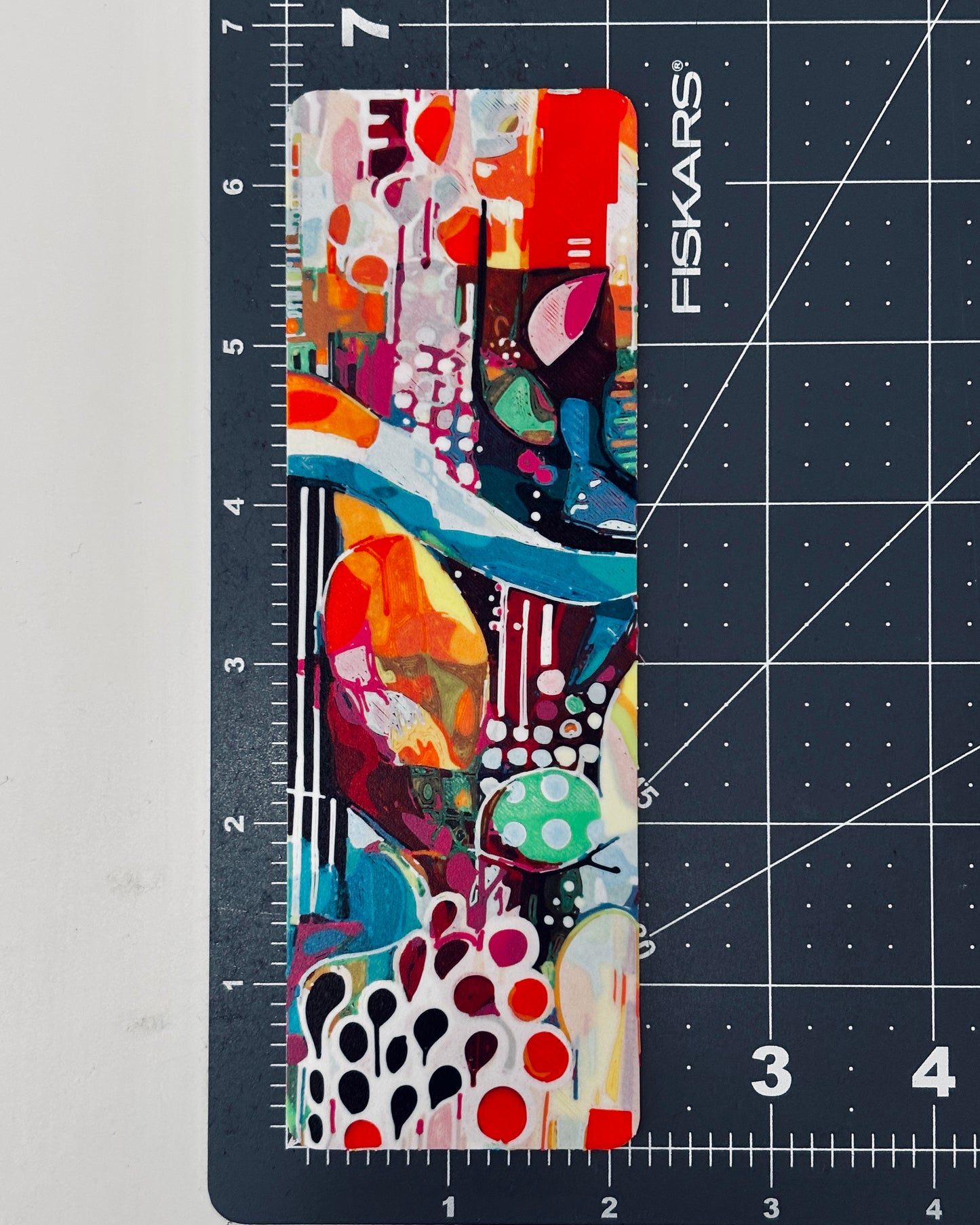 Abstract Floral 3D Printed Bookmark