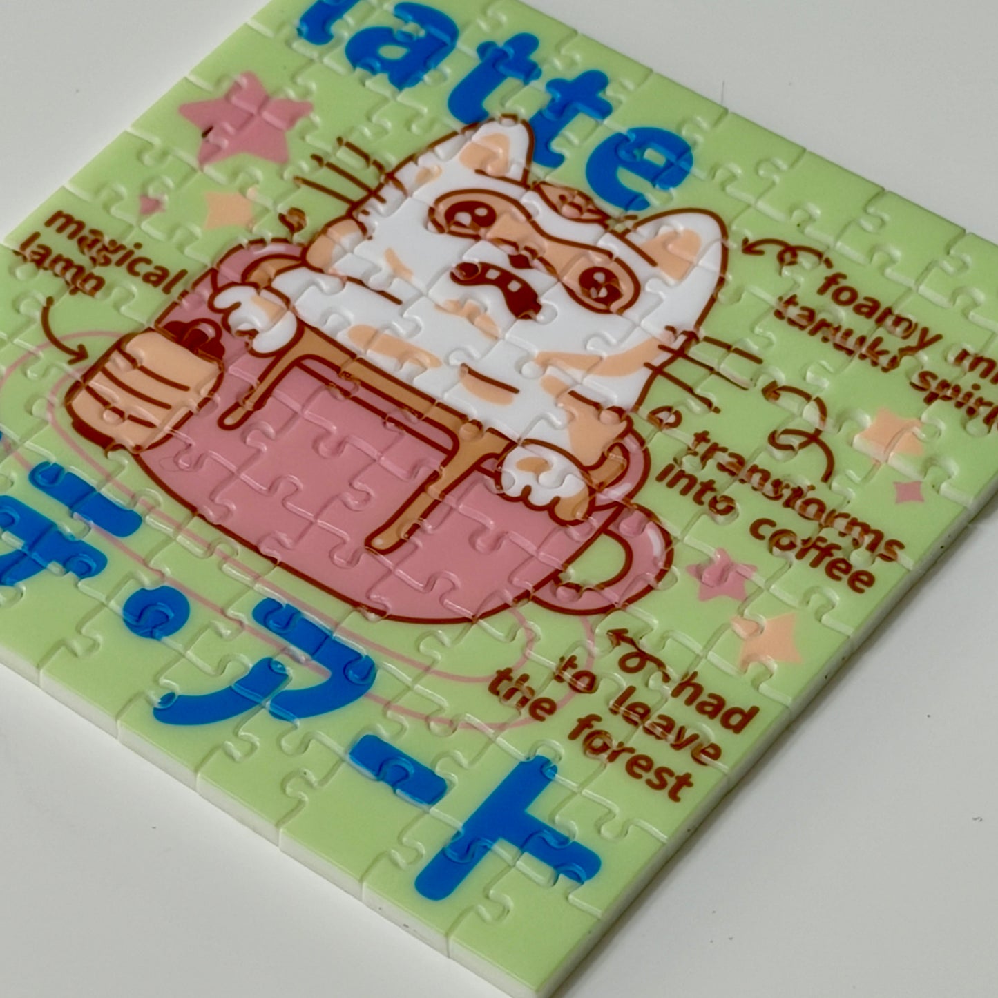 Coffeehouse Latte Monster Tiny Fidget Puzzle