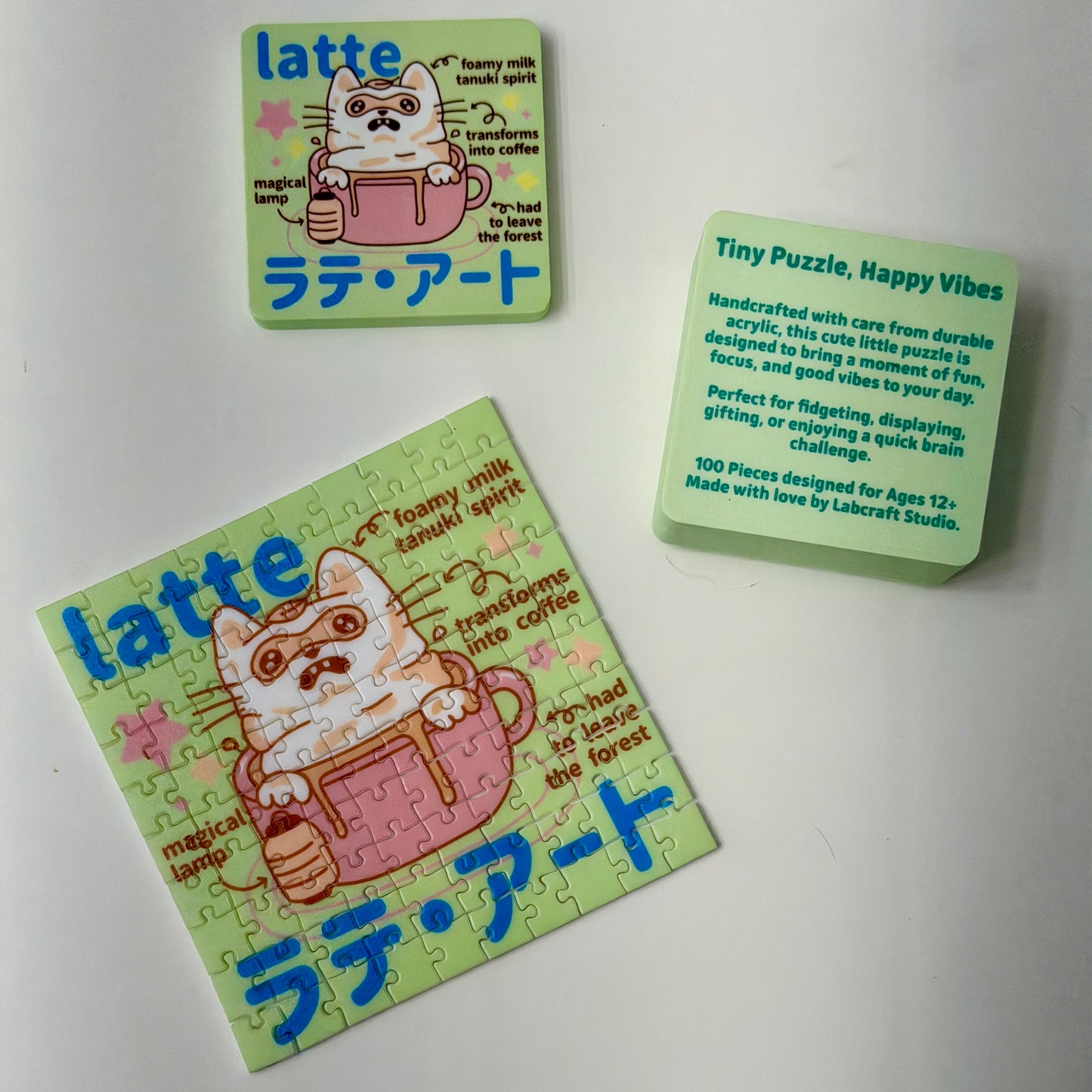 Coffeehouse Latte Monster Tiny Fidget Puzzle